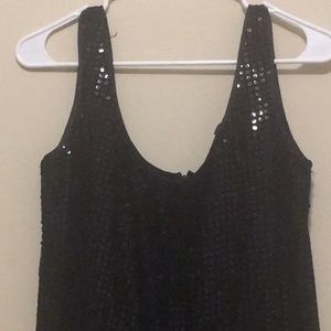 Black Sequin Dress